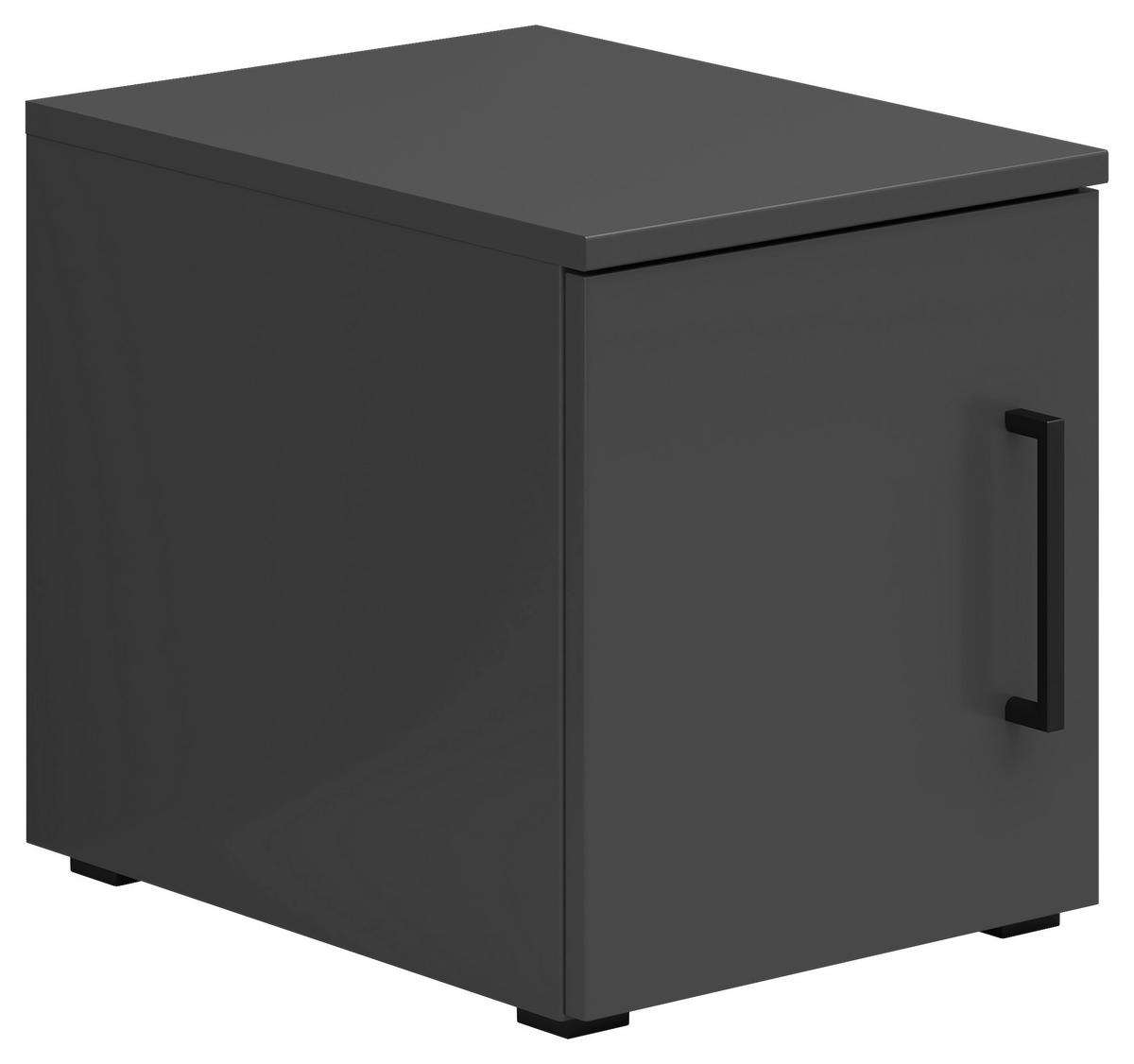 AUFSATZSCHRANK 30/35/40 cm   - Schwarz/Graphitfarben, Modern, Holzwerkstoff/Kunststoff (30/35/40cm) - Carryhome