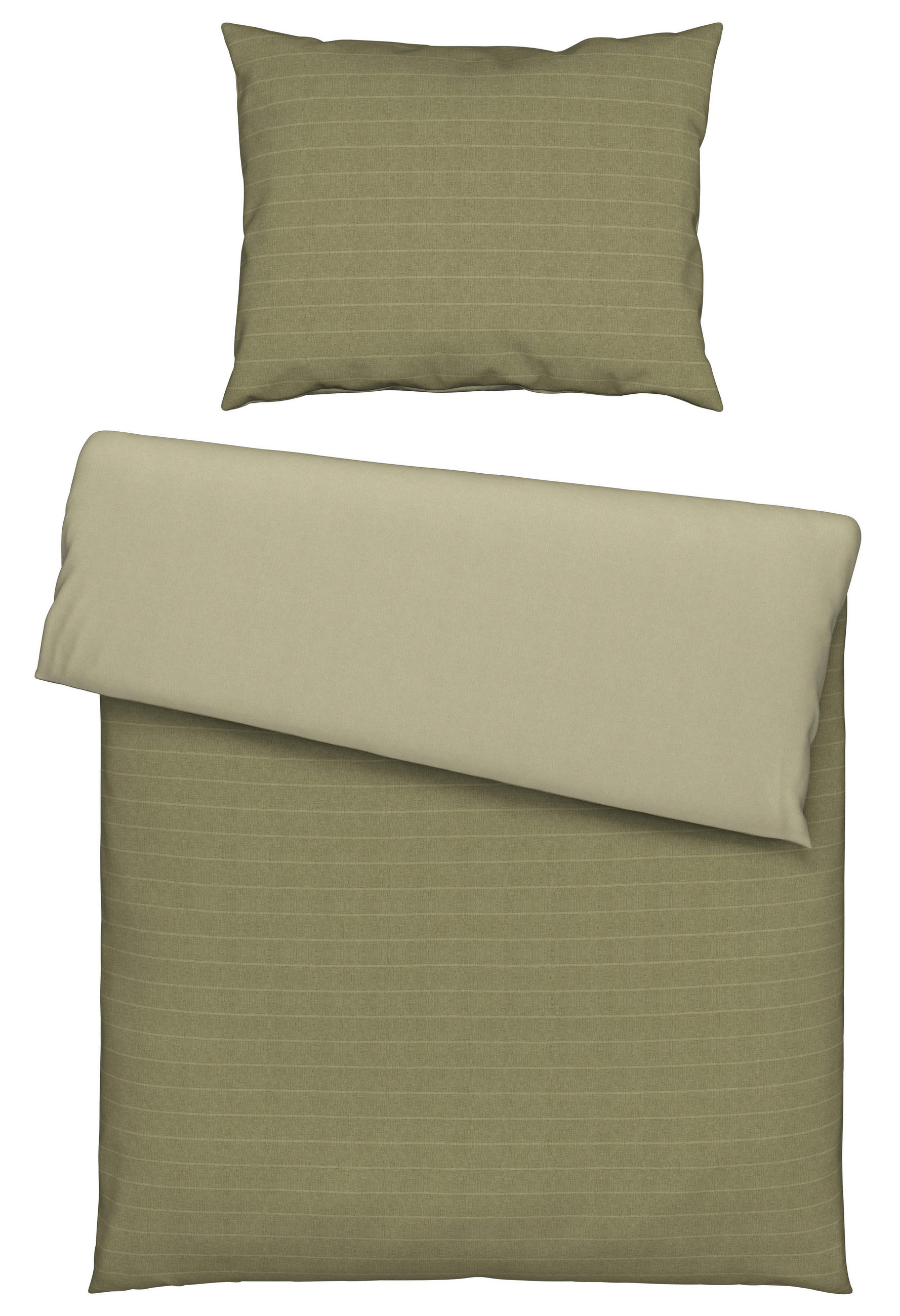 OBOJSTRANNÁ POSTEĽNÁ BIELIZEŇ, renforcé, zelená, 140/220 cm - zelená, Design, textil (140/220cm) - Bio:Vio