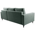 ECKSOFA  in Struktur Dunkelgrün  - Dunkelgrün/Schwarz, MODERN, Holz/Kunststoff (230/145cm) - Carryhome