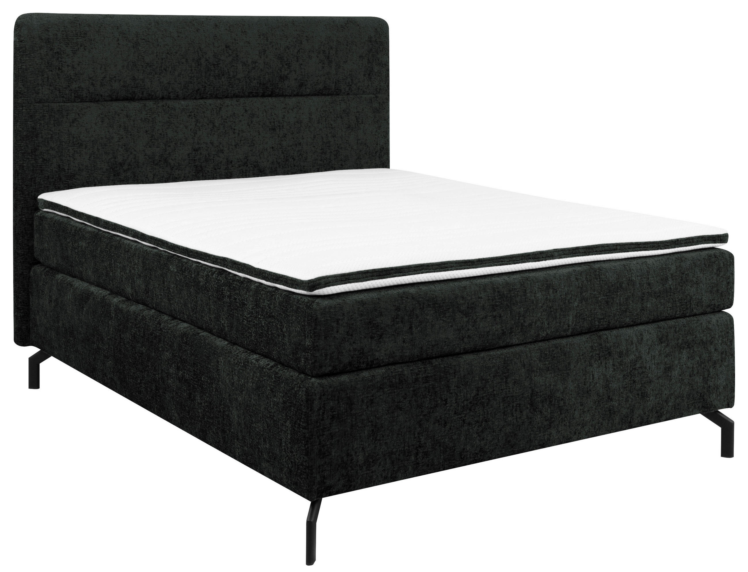 BOXSPRINGBETT 140/200 cm  in Schwarz  - Schwarz, Design, Textil/Metall (140/200cm) - Esposa