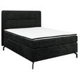 BOXSPRINGBETT 140/200 cm  in Schwarz  - Schwarz, Design, Textil/Metall (140/200cm) - Esposa