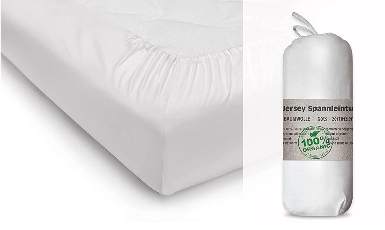 BABY SPANNBETTLAKEN 2ER SET 70/140 cm Jersey  - Weiß, MODERN, Textil (70/140cm)