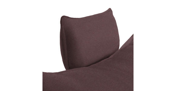ECKSOFA in Flachgewebe Dunkelbraun 292/176 cm - Dunkelbraun/Schwarz, MODERN, Textil/Metall (292/176cm) - Carryhome
