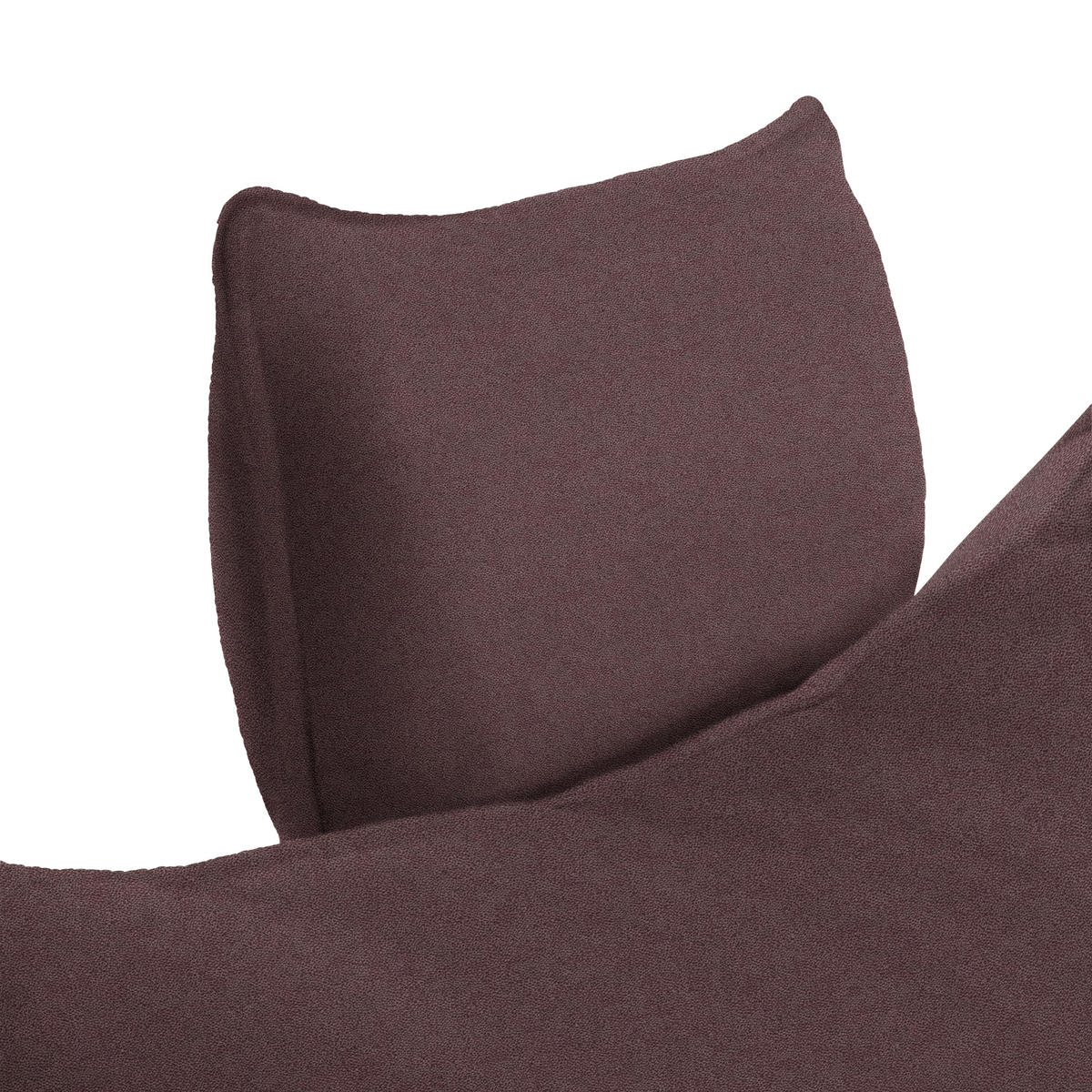 ECKSOFA PRATO Dunkelbraun Flachgewebe  - Dunkelbraun/Schwarz, MODERN, Textil/Metall (292/176cm) - MID.YOU