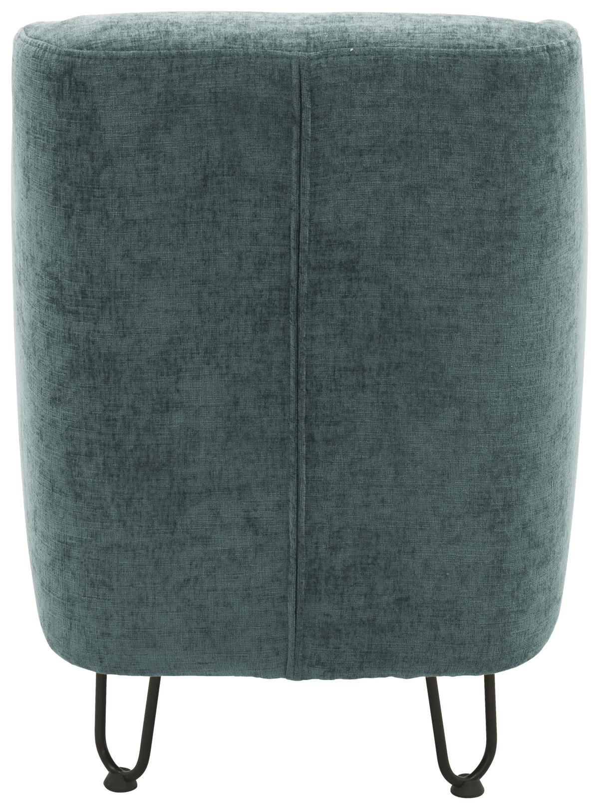 SESSEL in Chenille Blau  - Blau/Creme, Basics, Textil/Metall (60/71/83cm) - Livetastic