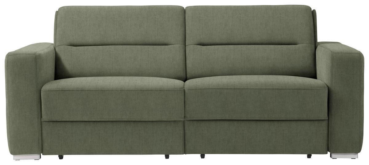 SCHLAFSOFA in Olivgrün  - Olivgrün, KONVENTIONELL, Textil/Metall (202/86/92cm) - Sedda