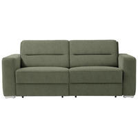SCHLAFSOFA in Olivgrün  - Olivgrün, KONVENTIONELL, Textil/Metall (202/86/92cm) - Sedda