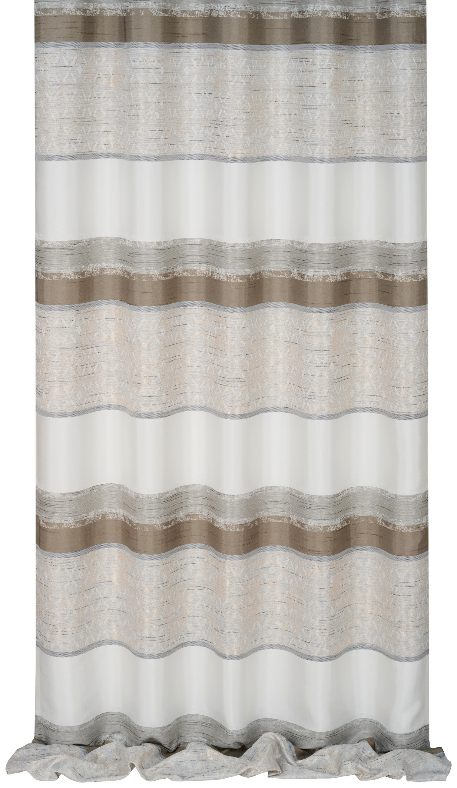 DEKOSTOFF per lfm halbtransparent  - Braun, KONVENTIONELL, Textil (140cm) - Esposa