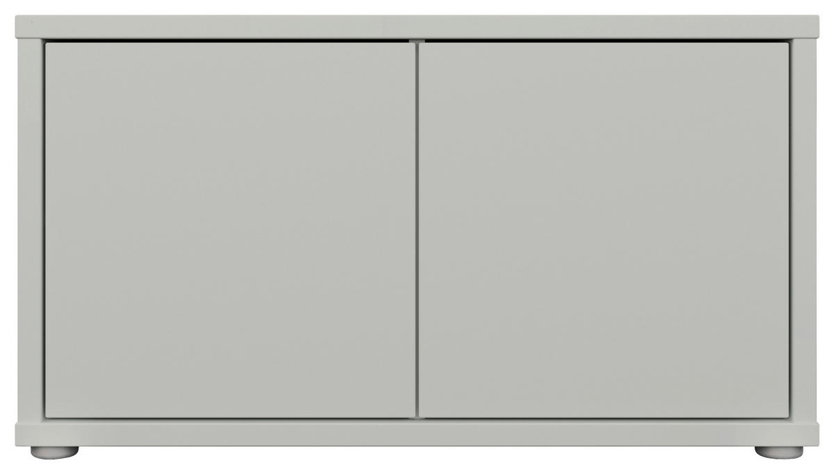 GARDEROBENBANK - Hellgrau/Grau, MODERN, Kunststoff (74,5/41,5/34,9cm) - Carryhome