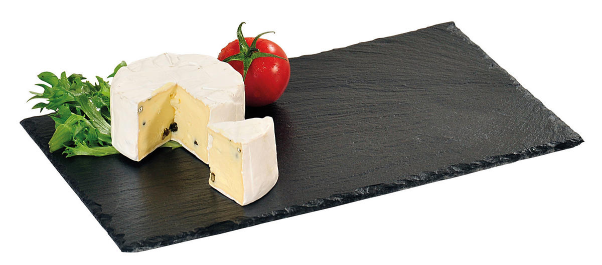 SERVIERPLATTE 20/30 cm  - Schwarz, Basics, Stein (20/30cm) - Homeware Profession.