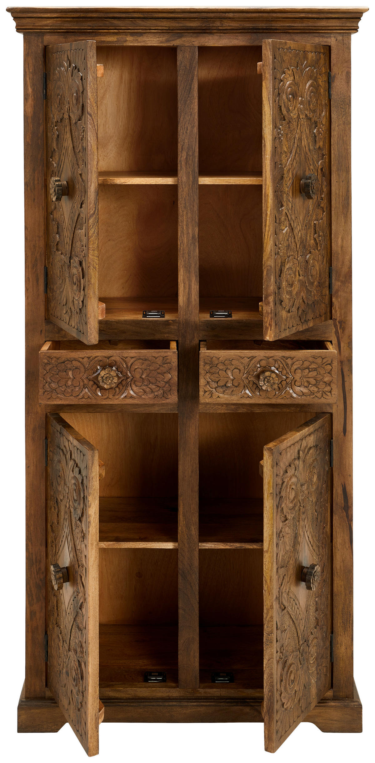 GARDEROBENSCHRANK Cotonou  in 90/180/45 cm  - Braun, Natur, Holz (90/180/45cm) - Livetastic