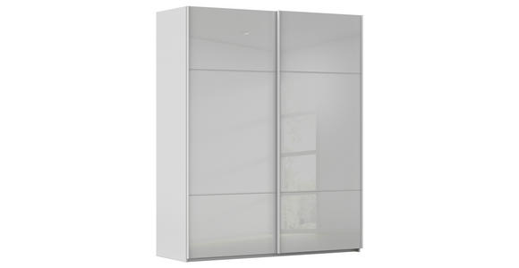 SCHWEBETÜRENSCHRANK in Grau - Grau, KONVENTIONELL, Glas/Holzwerkstoff (201/223/67cm) - Novel