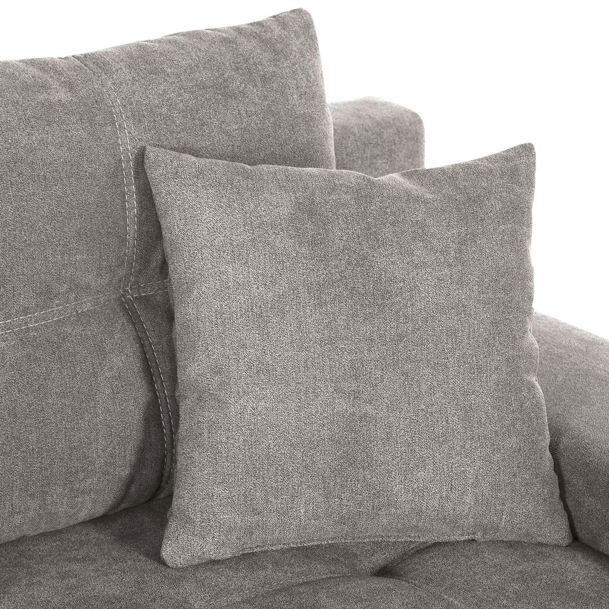 HÖRNSOFFA i flatväv ljusgrå  - ljusgrå/silver, Klassisk, trä/textil (273/192cm) - MID.YOU