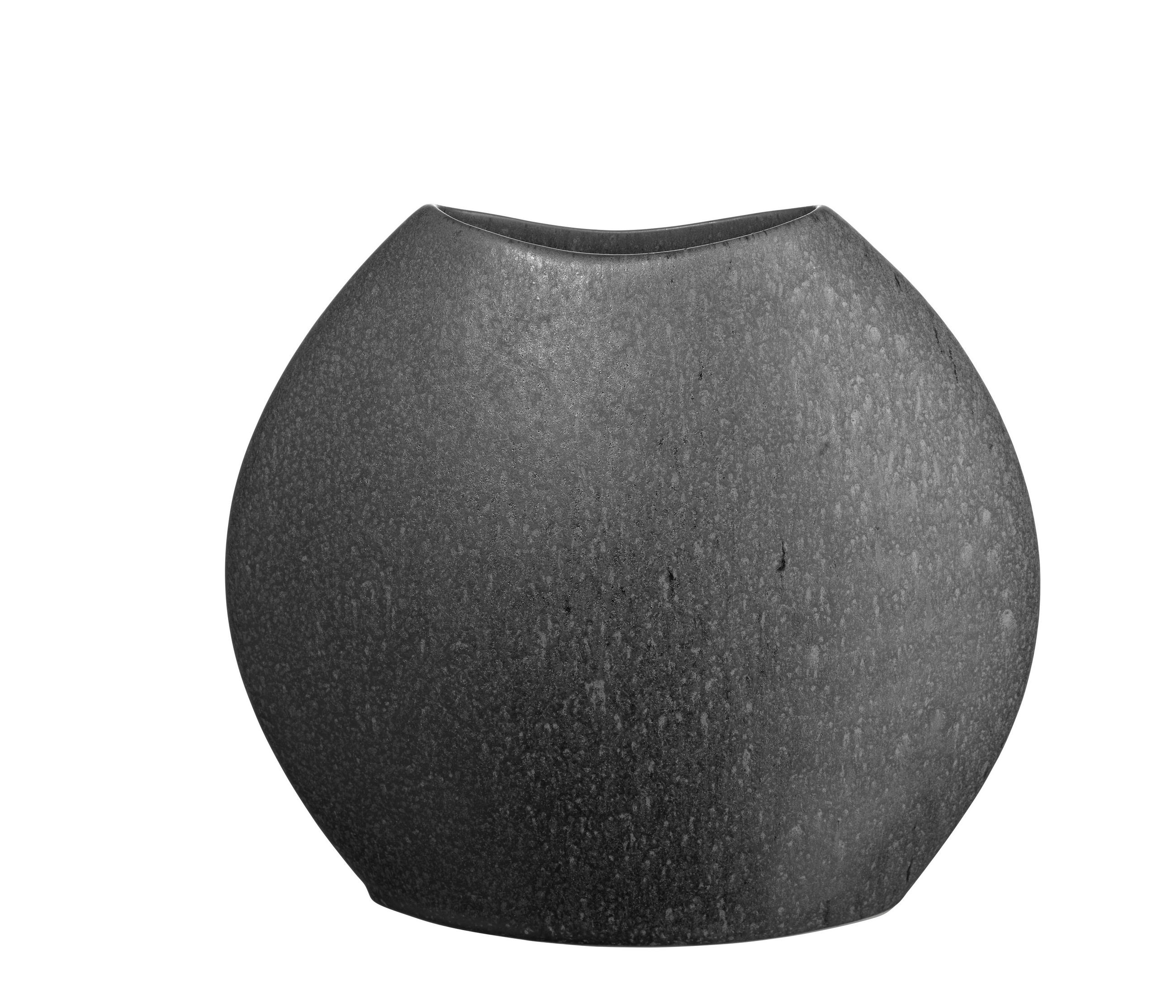 VASE Moon  - Schwarz, Basics, Keramik (25/24cm) - ASA