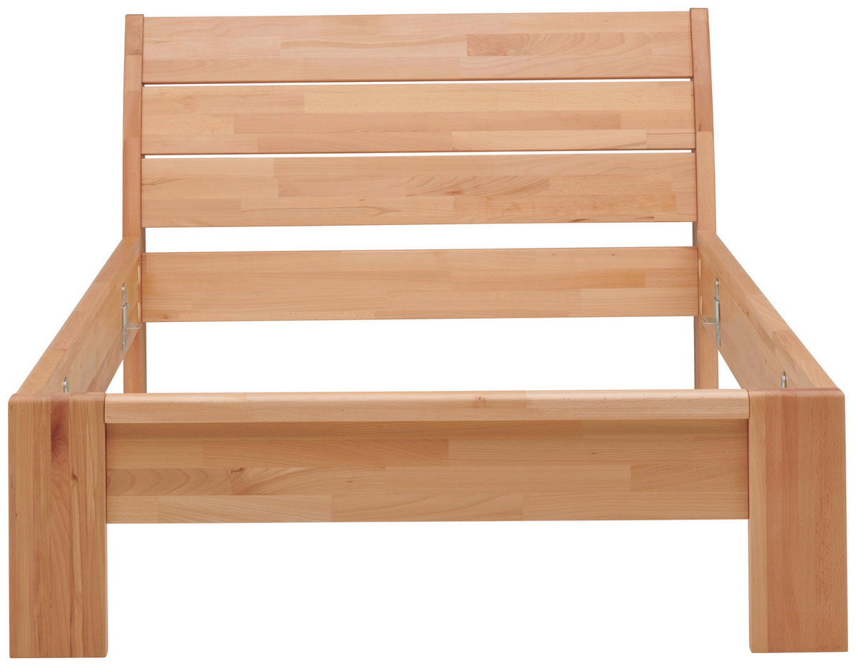 BETT 140/200 cm  in Kernbuche   - Kernbuche, Modern, Holz (140/200cm) - MID.YOU