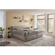 FAMILIENBOXSPRINGBETT - Taupe/Schwarz, LIFESTYLE, Kunststoff/Textil (240/200cm) - Esposa