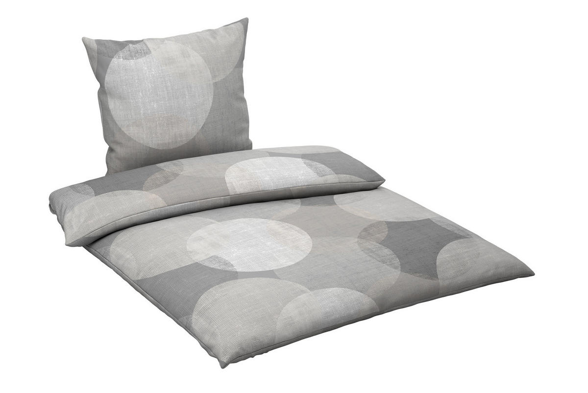 BETTWÄSCHE Flanell 135/200 cm  - Anthrazit, Textil (135/200cm) - Esposa