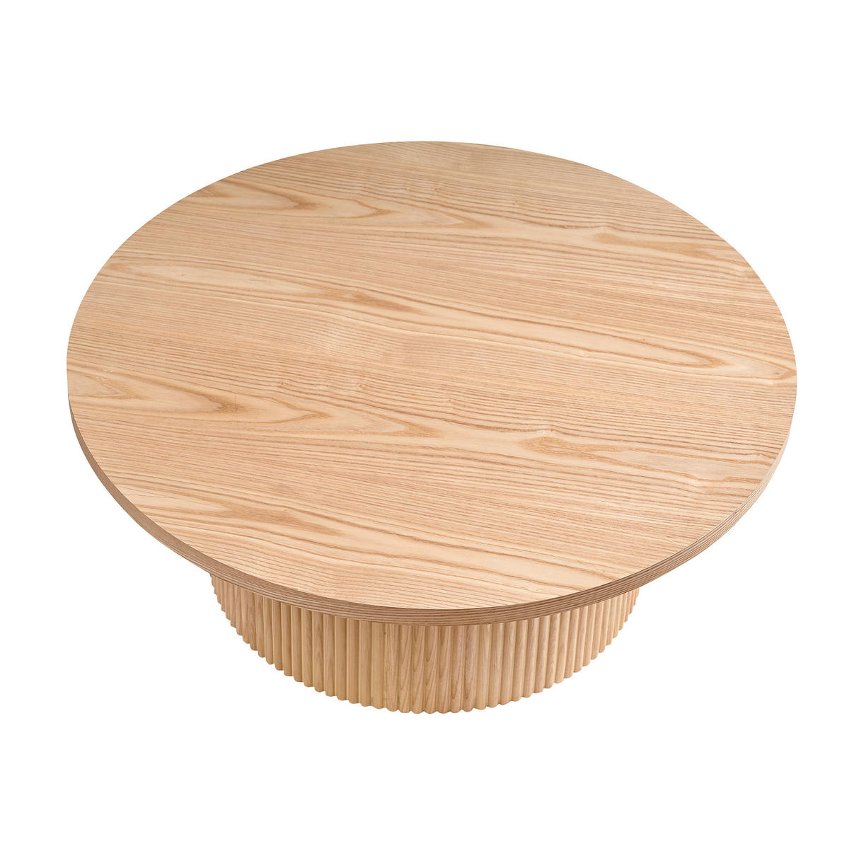 COUCHTISCH furniert 85/85/33 cm rund Naturfarben  - Naturfarben, MODERN, Holzwerkstoff (85/85/33cm) - Livetastic