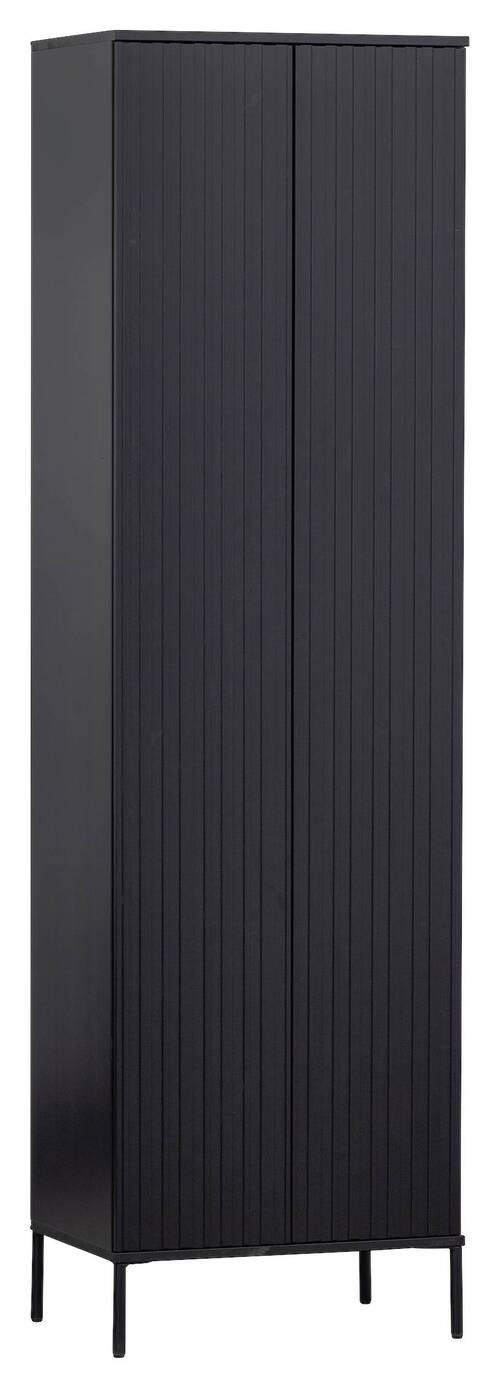 MEHRZWECKSCHRANK 60/210/42 cm  in Schwarz  - Schwarz, Design, Holz/Holzwerkstoff (60/210/42cm) - Ambia Home