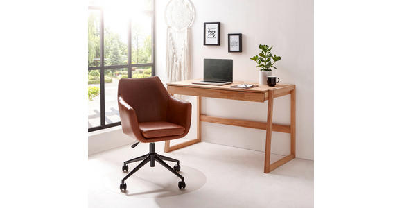 SCHREIBTISCH 120/65/75 cm in Kernbuche - Kernbuche, Natur, Holz (120/65/75cm) - Linea Natura