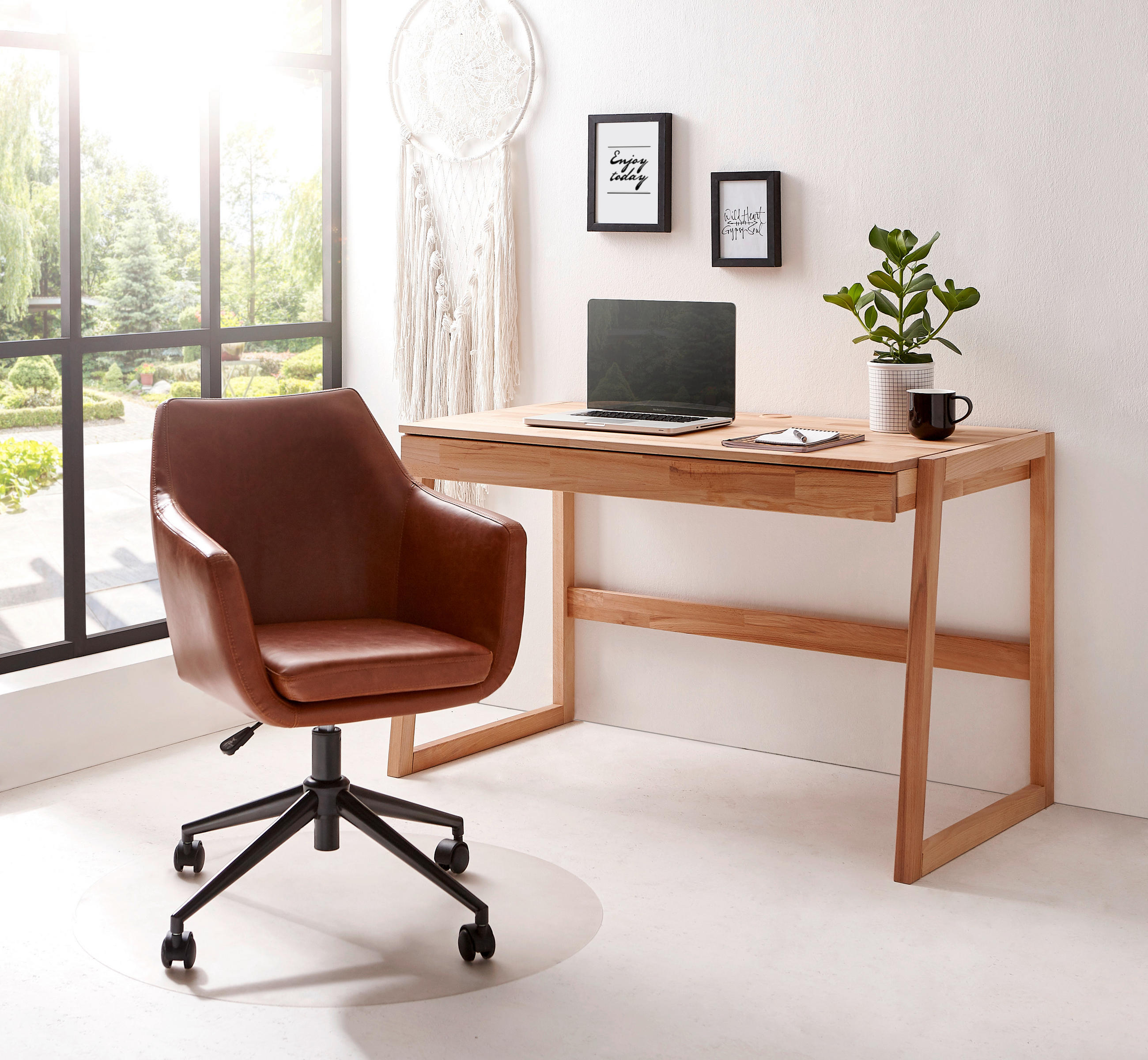 PÍSACÍ STÔL, jadrový buk, 120/65/75 cm - jadrový buk, Natur, drevo (120/65/75cm) - Linea Natura