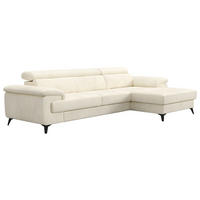 SAROKGARNITÚRA textil krémszínű  - krémszínű/fekete, Basics, textil/fém (300/169cm) - Welnova