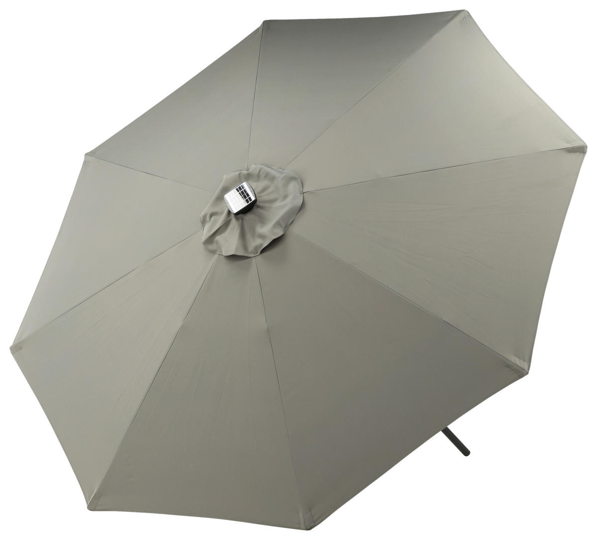 SONNENSCHIRM 270 cm  - Schwarz/Grau, KONVENTIONELL (270/241/270cm) - Gardenson