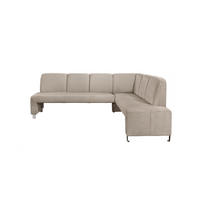 KLUPA KUTNA  taupe  drvo, tekstil, drvni materijal      - srebrne boje/taupe, Moderno, drvni materijal/drvo (263/198cm) - Livetastic
