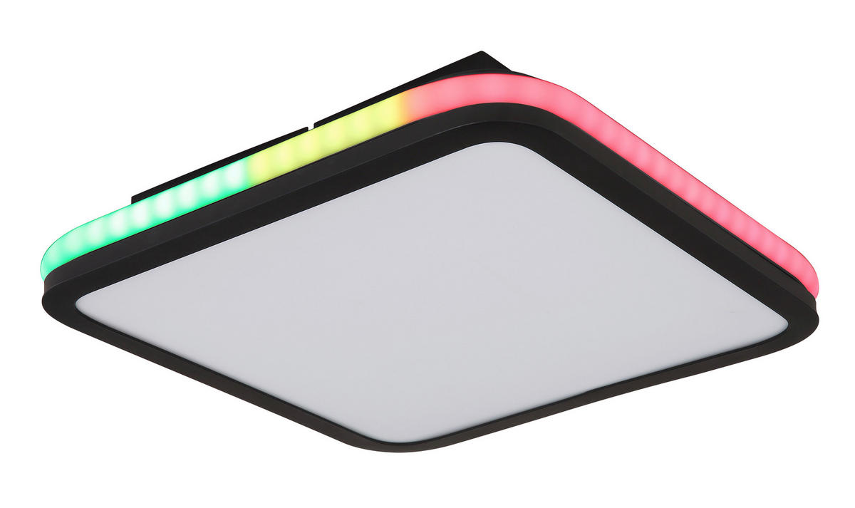 LED SVJETILJKA STROPNA JAXXI  - crna/opalna, Basics, metal/plastika (35,5/35,5/7cm)