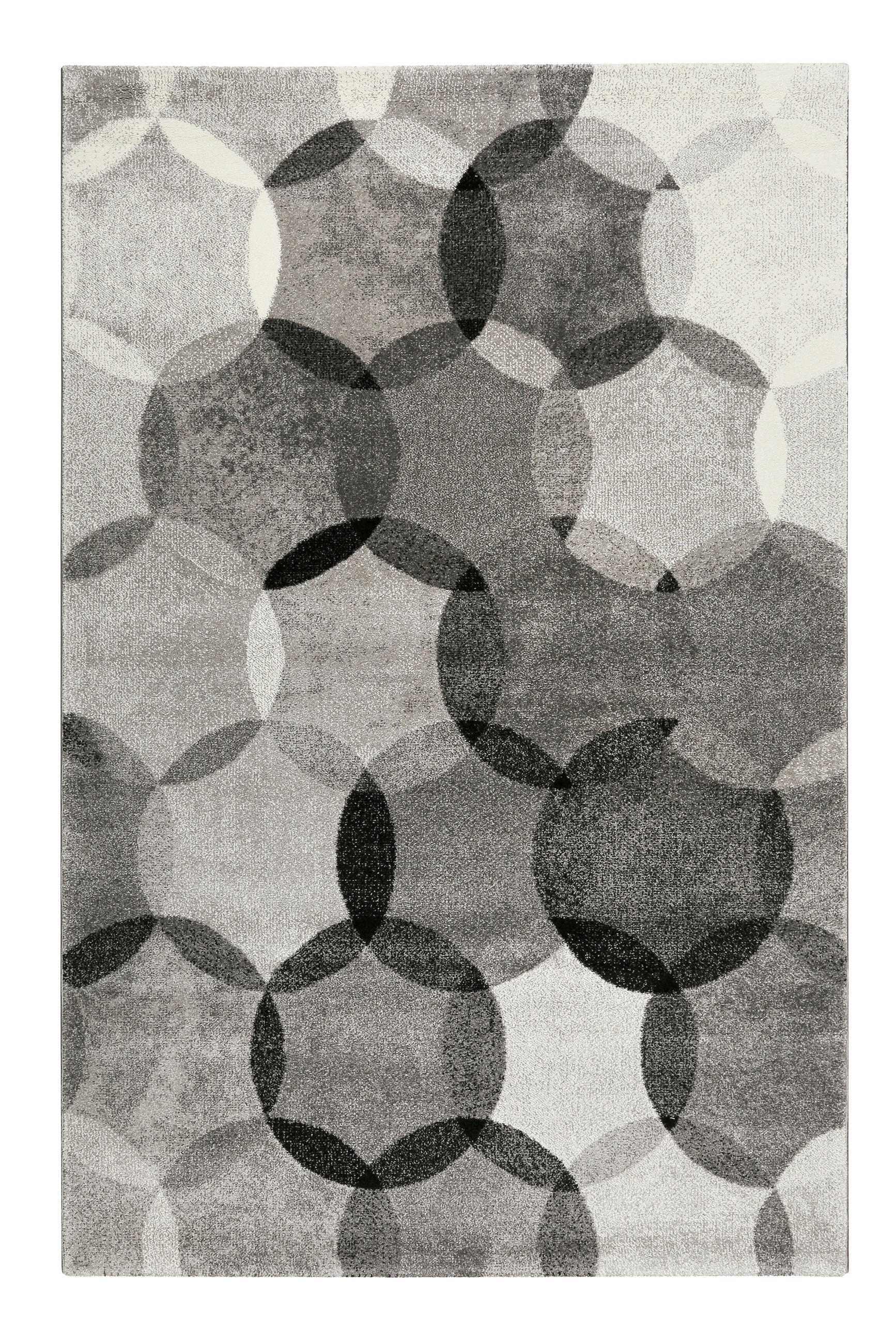 WEBTEPPICH Wohnzimmer 133/200 cm Modernina Grau, Silberfarben, Dunkelgrau, Beige rechteckig  - Dunkelgrau/Beige, Design, Textil (133/200cm) - Esprit