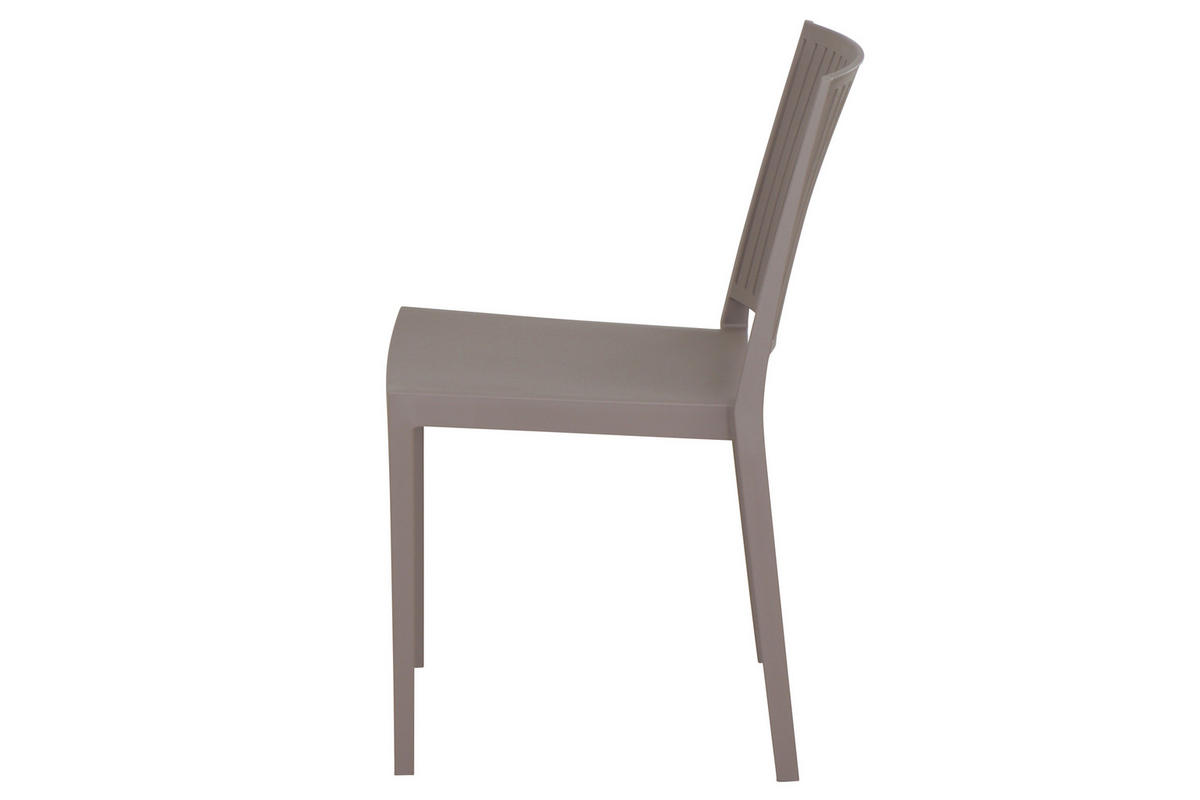 GARTENGARNITUR 5-teilig Stahl  - Taupe/Anthrazit, Basics, Kunststoff/Metall (80/80/80cm) - Siena Garden