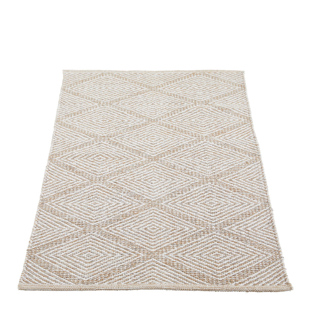 FLECKERLTEPPICH 60/120 cm Diamant Black Beige  - Beige, Design, Textil (60/120cm) - Boxxx