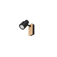 STRAHLER - Schwarz/Kieferfarben, Natur, Holz/Metall (14/15/6cm)