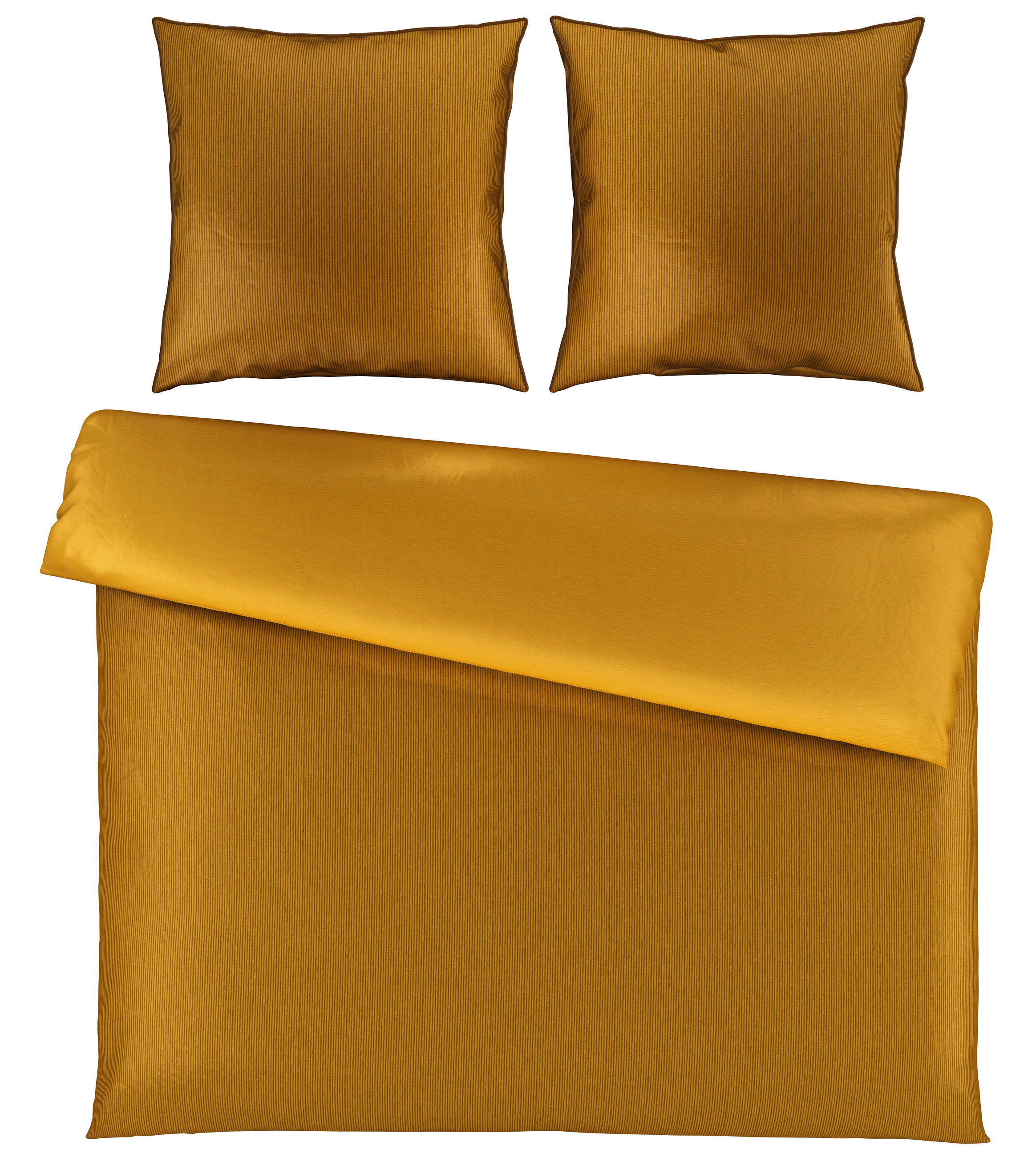 WENDEBETTWÄSCHE Satin 200/200 cm  - Goldfarben, Basics, Textil (200/200cm) - Bio:Vio
