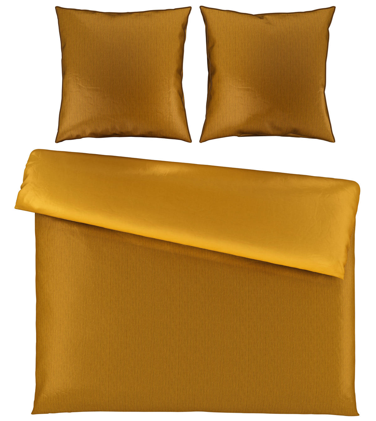 WENDEBETTWÄSCHE Satin 200/200 cm  - Goldfarben, Basics, Textil (200/200cm) - Bio:Vio