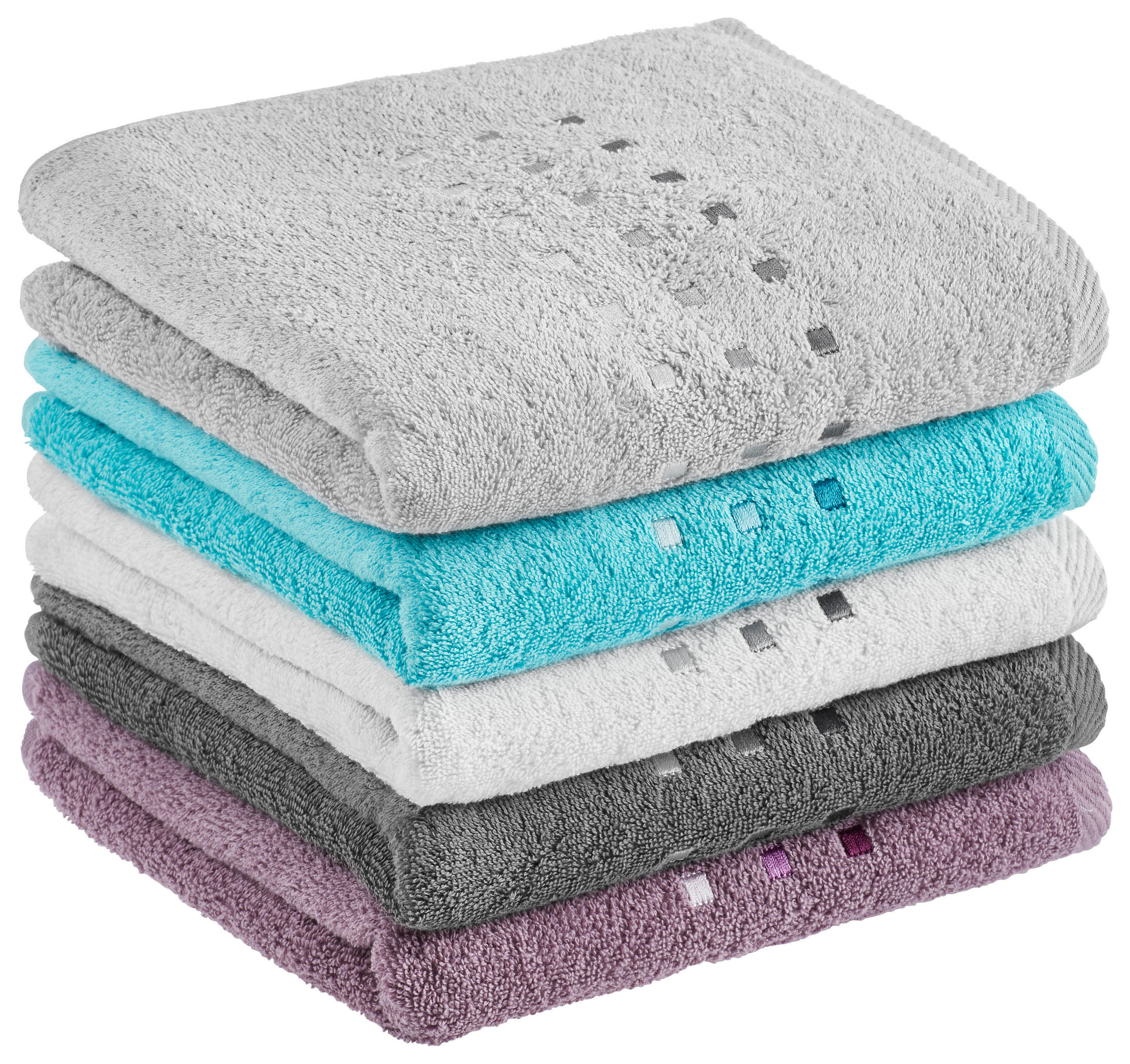 DUSCHTUCH Quattro 70/140 cm  - Lila, Basics, Textil (70/140cm) - Esposa