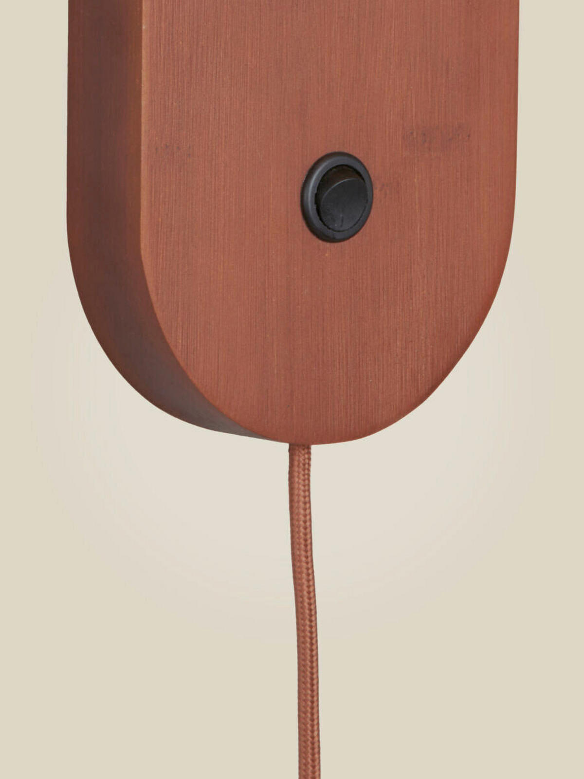 NÁSTĚNNÉ SVÍTIDLO, 12.5/12.5/30 cm - hnědá, Trend, dřevo/sklo (12.5/12.5/30cm) - Good & Mojo