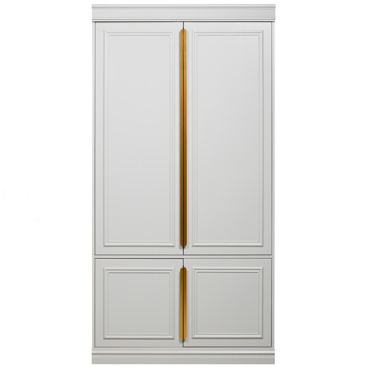 GARDEROBENSCHRANK Organize  in 110/215/62 cm  - Roségold/Hellgrau, Design, Holz/Holzwerkstoff (110/215/62cm) - Livetastic