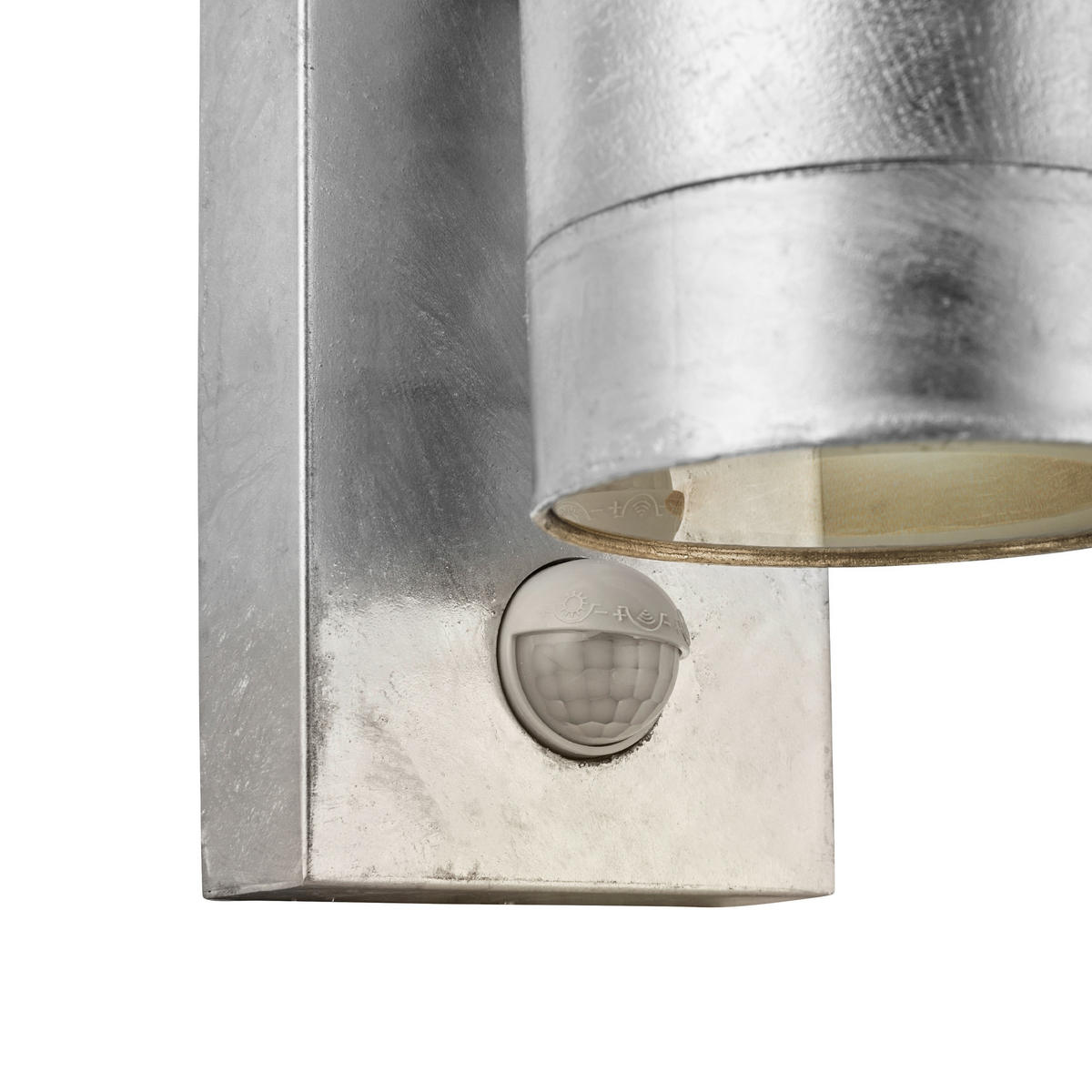 AUßENWANDLEUCHTE 7,6/22 cm   - Zinkfarben, Design, Metall (7,6/22cm) - Nordlux