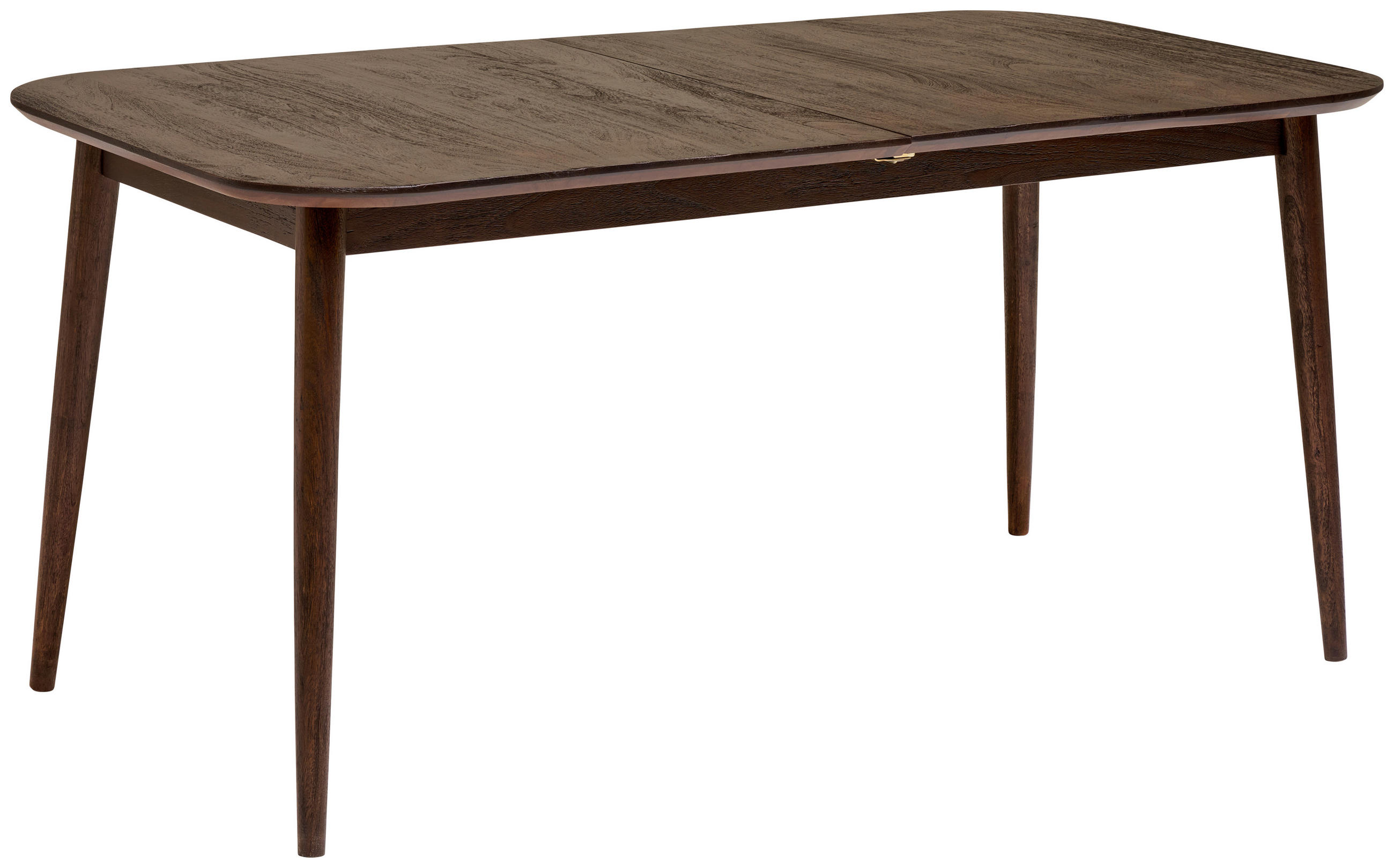 ESSTISCH 200/85/76 cm Echtholz  Holz ausziehbar rechteckig Dunkelbraun  - Dunkelbraun, MODERN, Holz (200/85/76cm) - Livetastic