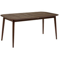 ESSTISCH 200/85/76 cm Echtholz  Holz ausziehbar rechteckig Dunkelbraun  - Dunkelbraun, MODERN, Holz (200/85/76cm) - Livetastic