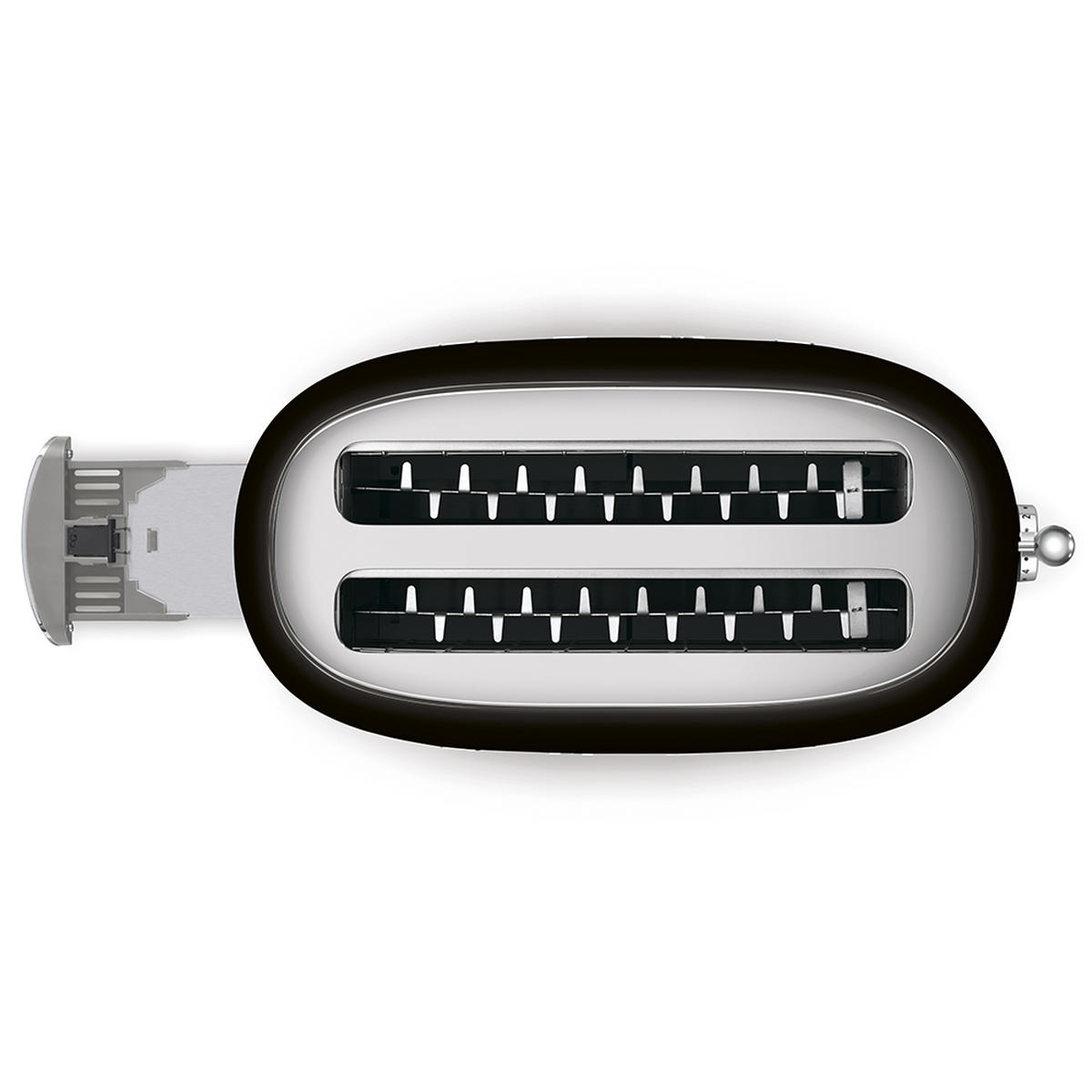TOASTER  - Schwarz, Basics, Metall (41/21,5/20,8cm) - SMEG