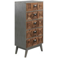 KOMMODE  in 54/113/33.5 cm  - Schwarz/Naturfarben, KONVENTIONELL, Holz/Metall (54/113/33.5cm) - Livetastic