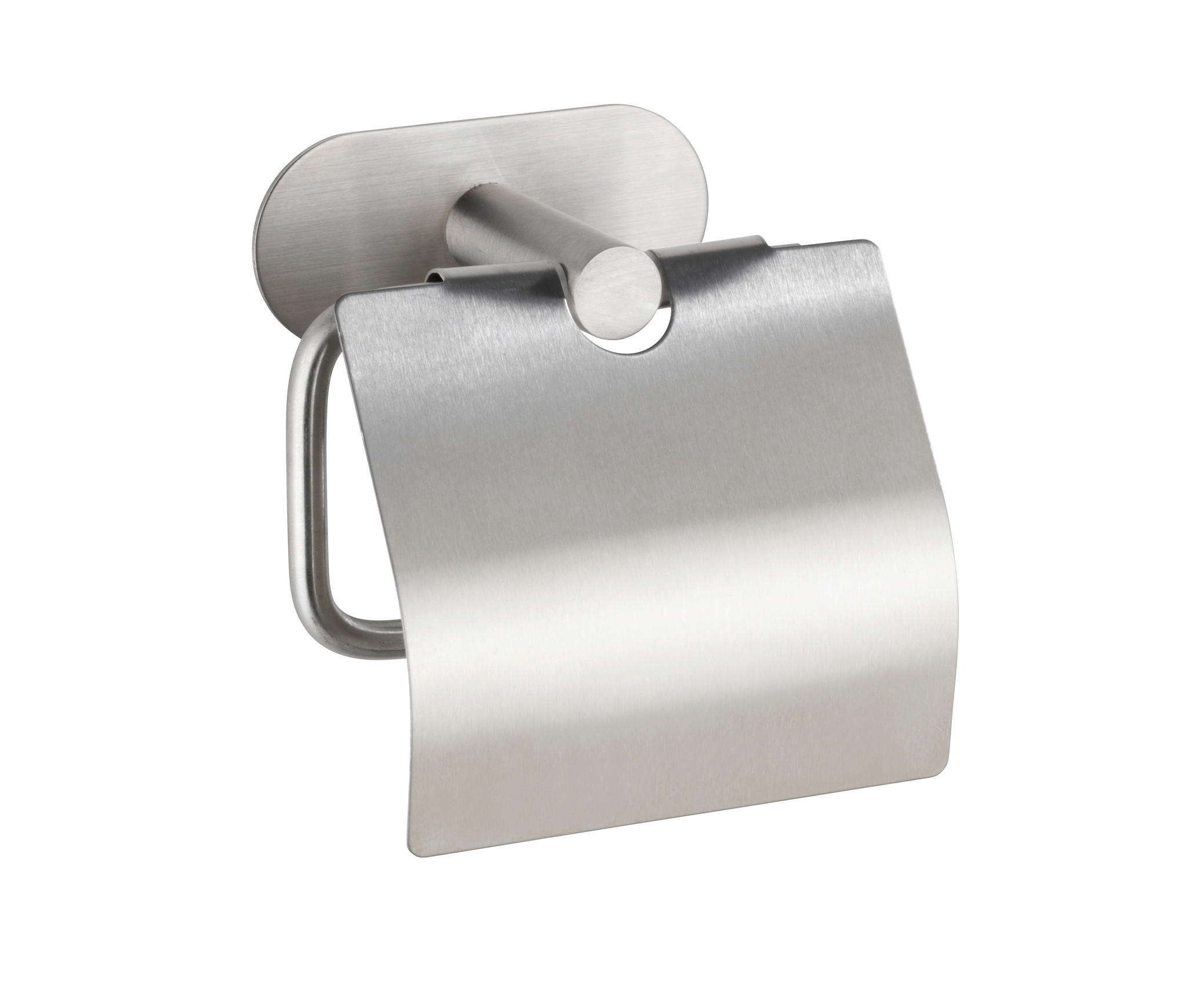 TOILETTENPAPIERHALTER - Silberfarben, Basics, Metall (14/12,5/7cm) - Wenko