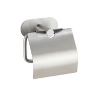 TOILETTENPAPIERHALTER - Silberfarben, Basics, Metall (14/12,5/7cm) - Wenko