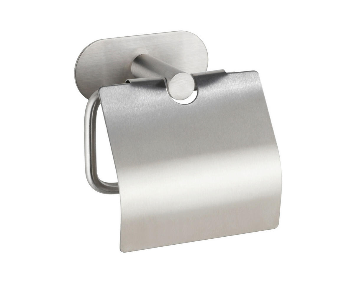 TOILETTENPAPIERHALTER - Silberfarben, Basics, Metall (14/12,5/7cm) - Wenko