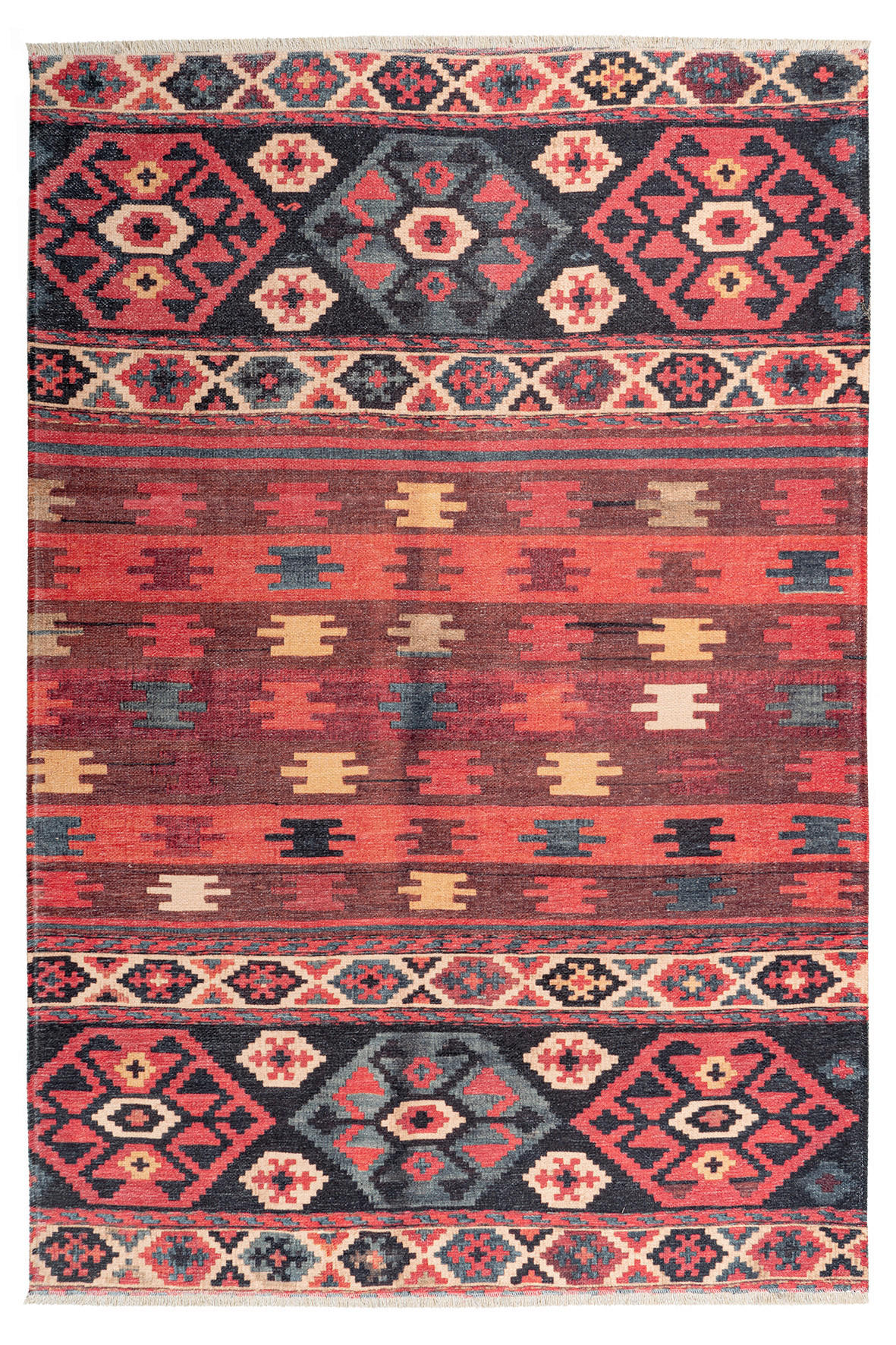 FLACHWEBETEPPICH 75/150 cm My Ethno  - Multicolor, Lifestyle, Textil (75/150cm)