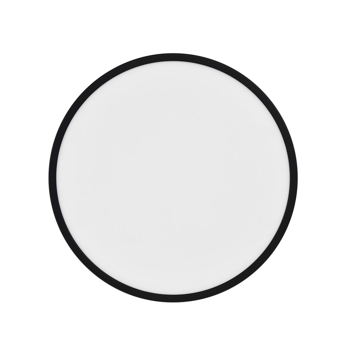 LED-DECKENLEUCHTE 42,4/2,3 cm   - Schwarz, KONVENTIONELL, Kunststoff (42,4/2,3cm) - Nordlux