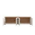 LOWBOARD  156/44/40,5 cm  stehend  - Kaschmir/Schwarz, Basics, Holzwerkstoff/Kunststoff (156/44/40,5cm) - Carryhome