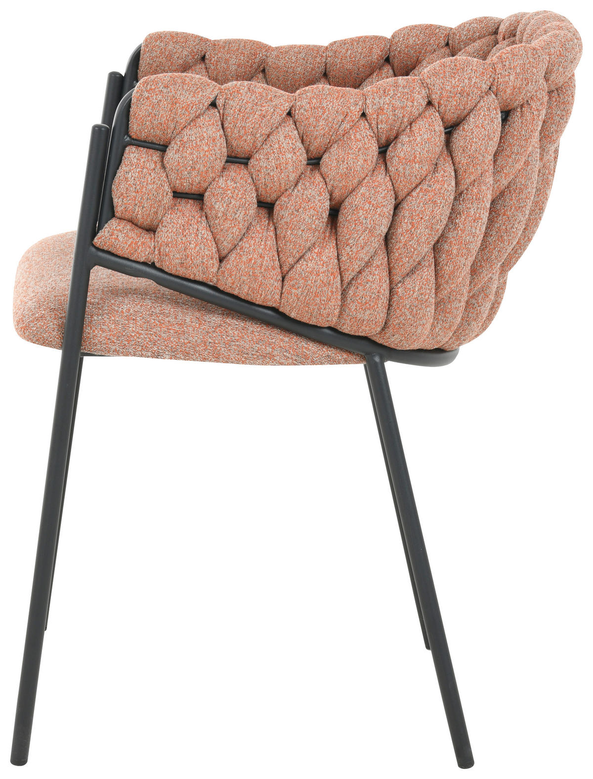 STOL, les, kovina, tekstil rdeča  - rdeča/črna, Moderno, kovina/tekstil (54/78/62cm) - Carryhome